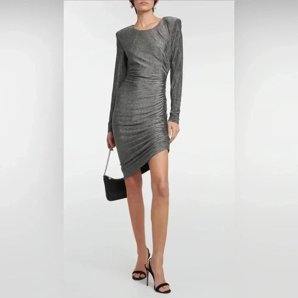 Nwot! Veronica Beard Cyrus Metallic Mini Dress